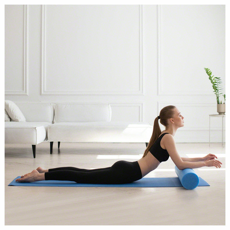 Wholesale 6pcs - COMFY Foam Yoga Roller 90 Pilates Roller - Blue, 90cm